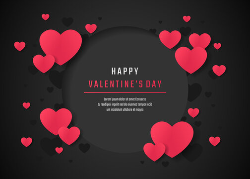 valentine's day background, vector illustration