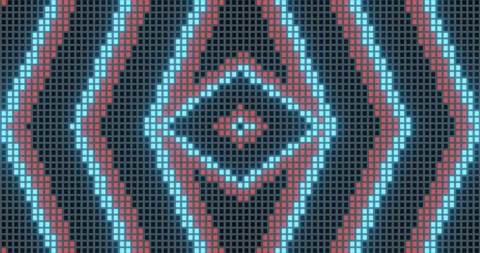 Vj Loop Animation Of Pixel Mosaic 4