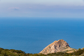 Mountain landscape of Catalina Island