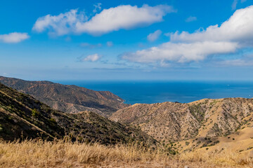 Mountain landscape of Catalina Island