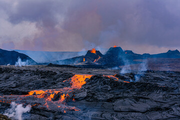 Fagradalsfjall - Volcano eruption in Iceland 2021 © Liyan