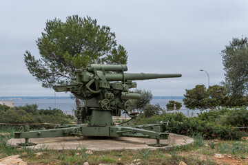 Antique anti-aircraft artillery