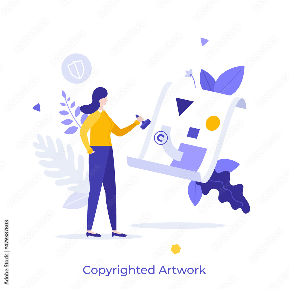 Poster business vector character concepts