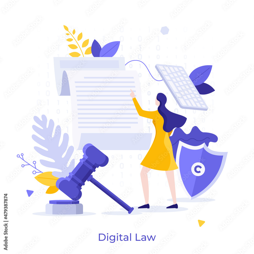 Poster business vector character concepts