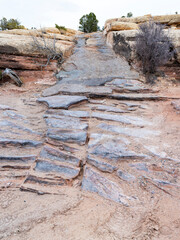 4X4 road through Utah desert rock