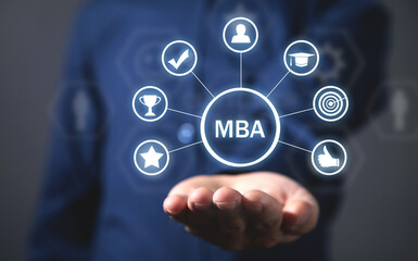 Fototapeta premium MBA-Master of Business Administration. Business