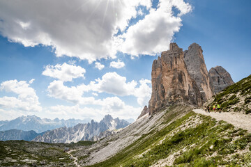Vista della alpi in Trentino Alto Adige Italia