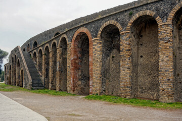 The Amphitheatre of Pompeii outside