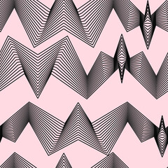 abstract striped vector seamless pattern line perspective straight corner zigzags seamless pattern. Background for websites, postcards, promo &hellip; Wallpapers for your creative works