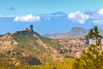 Impressive mountain landscape on the island of Gran Canaria