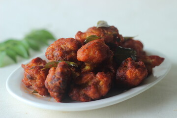 Gobi fry or Gobi 65. A spicy cauliflower starter
