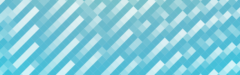 Abstract blue lines mosaic banner background. Vector illustration.