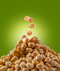 Chickpea or chick pea Cicer arietinum annual legume for cooking hummus. Garbanzo beans seeds for...