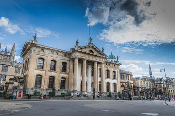 Sheldonian Theatre in Oxford city center, UK