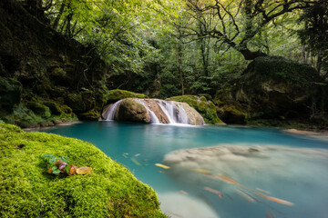 nacedero del rio Urederra, parque natural de Urbasa-Andia,comunidad foral de Navarra, Spain
