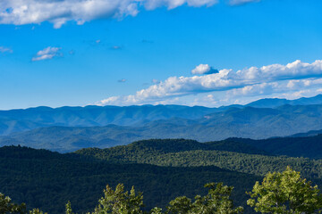 Mountain Landscape with Blue Skies