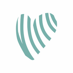 Hand drawn doodle heart. Vector illustration of love symbol