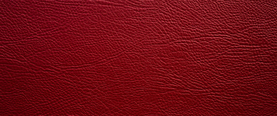 photo of genuine red leather. Rectangular leather texture