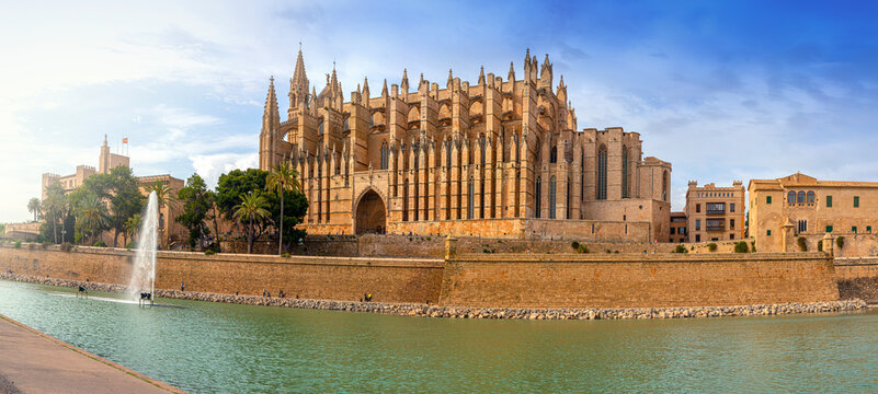 medieval cathedral of Palma de Mallorca, Spain