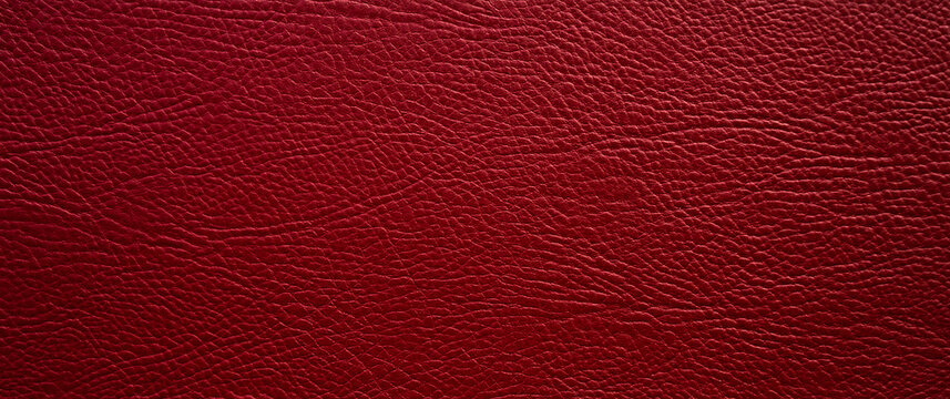 photo of genuine red leather. Rectangular leather texture