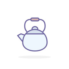 Kettle icon in filled outline style.