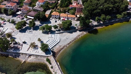 Fototapeta na wymiar View of Shkoder lake, Albania