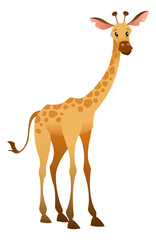 Cute giraffe. Safari animal. Africa wildlife symbol