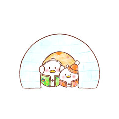Obraz premium とりかまくら