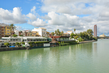 Fototapeta na wymiar The promenade in Seville.