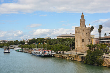 The promenade in Seville.