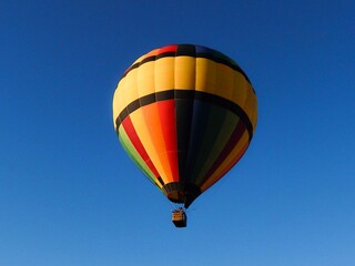 hot air balloon in flight