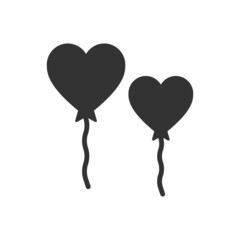 Love Balloon Icon - Heart Balloon Icon