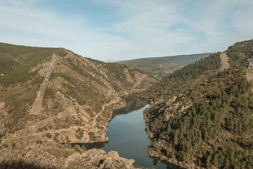 Mountain with the river