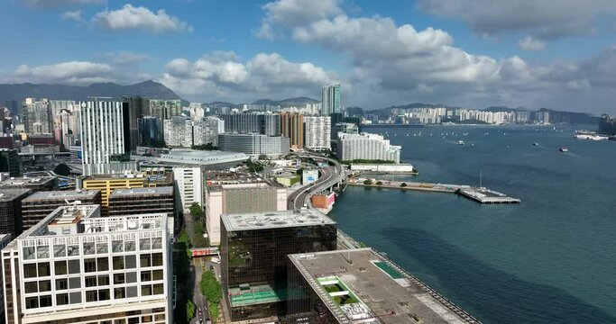 Drone fly over Hung Hom