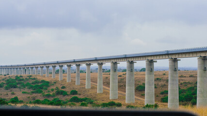 Standard gauge railway passing through nairobi  national park