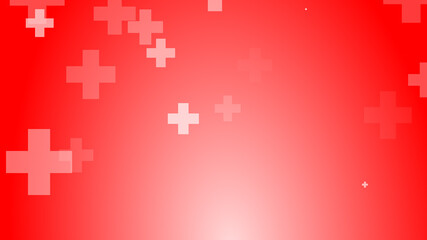 Fototapeta premium Medical health red cross pattern healthcare background.