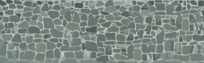 Fototapeta premium horizon Stones wall vector. Wall stones vector form.