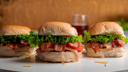 sandwich with ham and cheese