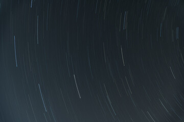 Larga exposición estrella polar fotografia nocturna