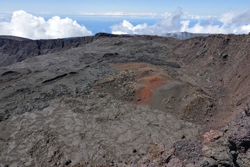 Ascension du Piton de la Fournaise sur l'île de la Réunion
