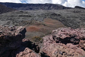 Ascension du Piton de la Fournaise sur l'île de la Réunion
