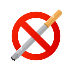 Icon No Smoking Design Vector.