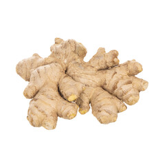 single ginger isolated on white background