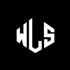 WLS letter logo design with polygon shape. WLS polygon and cube shape logo design. WLS hexagon vector logo template white and black colors. WLS monogram, business and real estate logo.