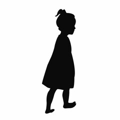 a girl body silhouette vector