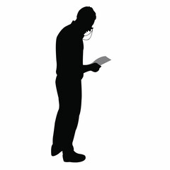 a man body silhouette vector