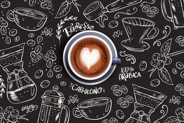 coffee pattern