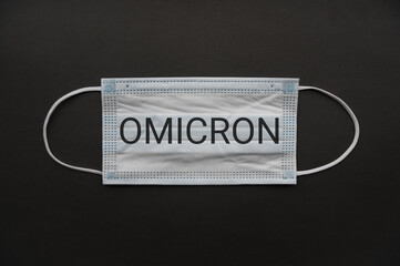 Medical mask isolated on background. Close-up of Coronavirus or COVID-19 protective face mask....