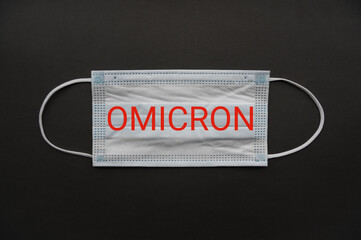 Medical mask isolated on background. Close-up of Coronavirus or COVID-19 protective face mask....