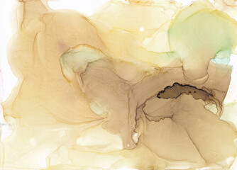 Photo wallpapers, interior decor. Abstraction in the style of fluid art. Alcohol ink